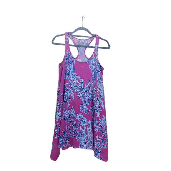 Lilly‎ Pulitzer XS Monterey Dress Coral Print Tank Dress - Picture 1 of 3
